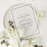 Formal Black & White Classic Script Wedding Acrylic Invitations<br><div class="desc">The Formal Black & White Classic Script Wedding Acrylic Invitation exudes a timeless elegance, perfectly capturing the sophistication and beauty of your special day. This design effortlessly blends the classic charm of traditional wedding invitations with a modern twist, offering a clean and minimalistic style with luxurious appeal. Now available in...</div>