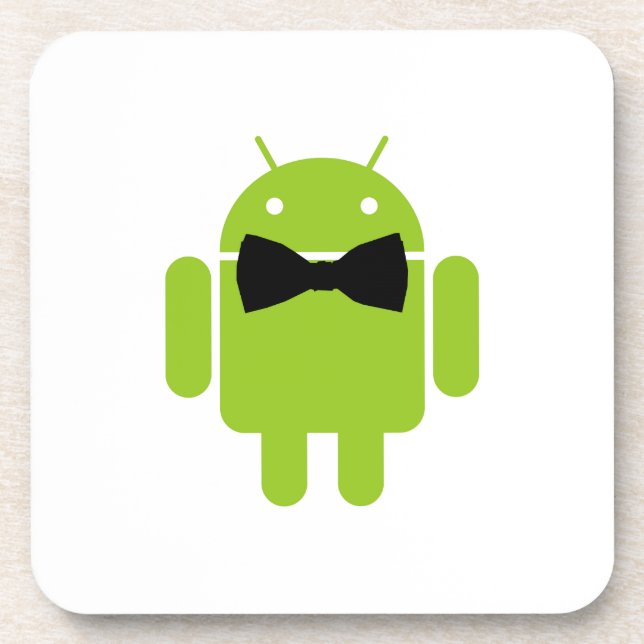 Formal Bow Android Robot Coaster (Front)