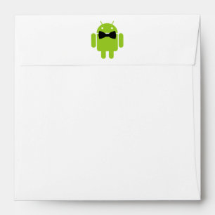 Formal Bow Tie Android Robot Icon Envelopes