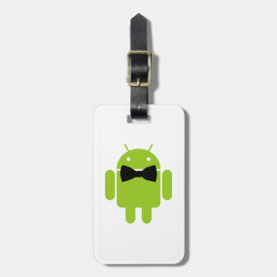 Formal Bow Tie Android Robot Icon Luggage Tag