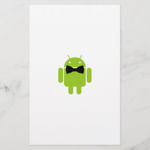 Formal Bow Tie Android Robot Icon Stationery