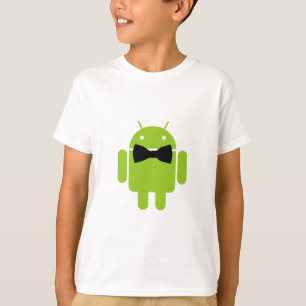 Formal Bow Tie Android Robot Icon T-Shirt