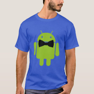 Formal Bow Tie Android Robot Icon T-Shirt