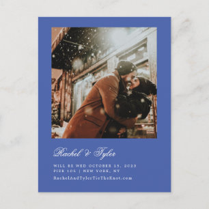 Formal Caption Engagement Save the Date Postcard