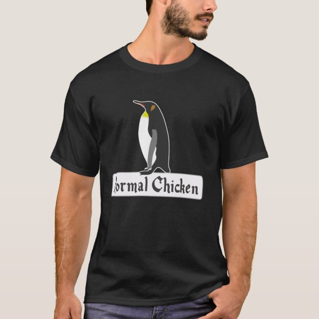 Formal Chicken Penguin T Shirt (Front)