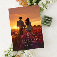 Formal Classic Blush Pink Photo Save The Date