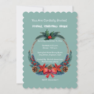 Formal Corporate Christmas Party Invitation