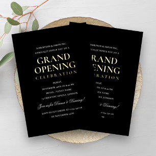 Formal Corporate Grand Opening Black