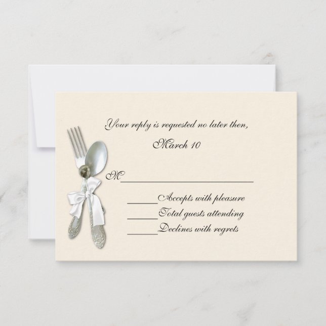 Formal Cream Response Card (Front)