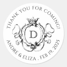 Formal Crest Black and White