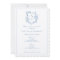 Formal Crest Vibrant Blue Rehearsal Dinner