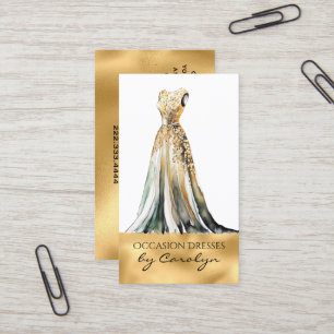 Formal Dress Wedding Seamstress Business Card