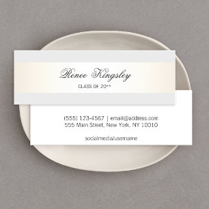 Formal Elegant Graduation Name Card Enclosure