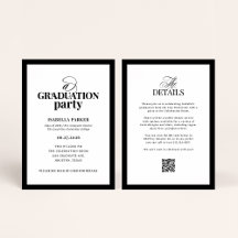 Formal Elegant Graduation Party | RSVP QR Code