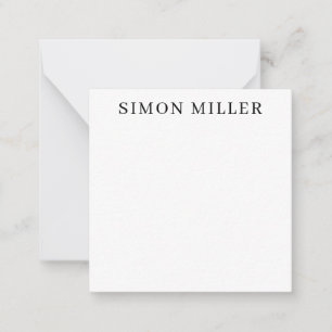 Formal Elegant Professional Classic Simple Black Card