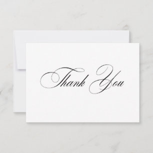 Formal Elegant Thank You Card