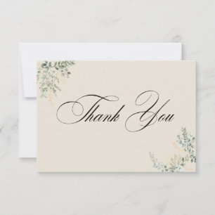Formal Elegant Thank You Card