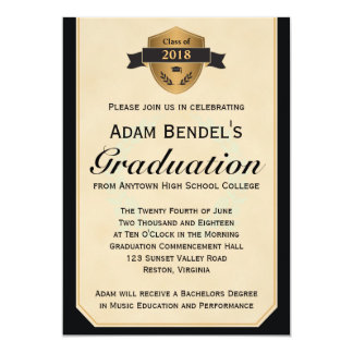 formal college graduation announcements