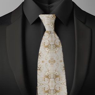 Formal Floral Pattern Tie
