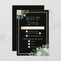 Formal Floral Response Card