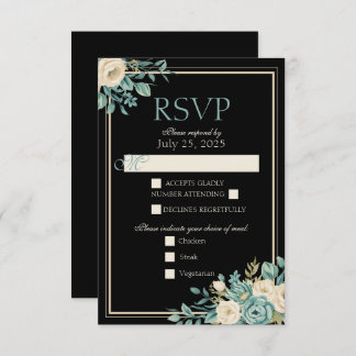 Formal Floral Response Card
