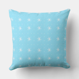 Formal Floral Square Conundrum Baby Blue Cushion