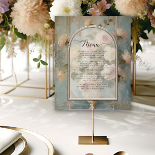 Formal French Floral Bouquet Blue n Pink Classic