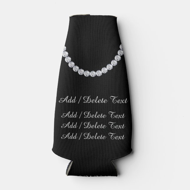 Formal Gathering -Black Tie Affair - Bottle Cooler (Front)