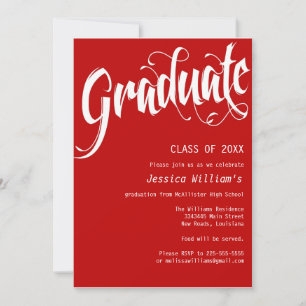 Formal Graduation Party Invitation