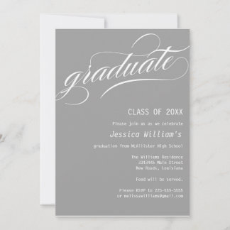 Formal Graduation Party Invitation