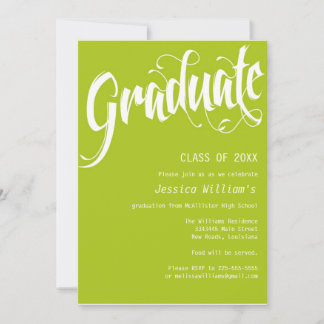 Formal Graduation Party Invitation