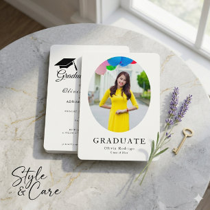 Formal Graduation Party Invite   Bold & Elegant