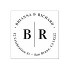 Formal Initials Typography Wedding Return Address