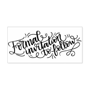 Formal invitation to follow - Wedding stamp