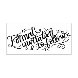 Formal invitation to follow - Wedding stamp