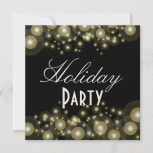 Formal invitations, champagne bubbles invitation