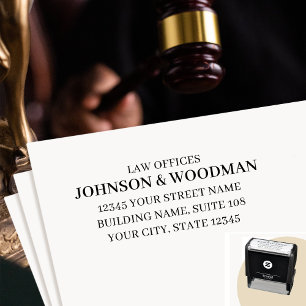 Formal Legal & Professional Return Address Self-inking Stamp