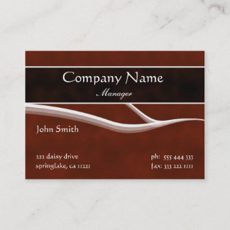 Formal Maroon Business Card