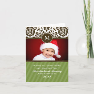 Formal Monogram Christmas Card
