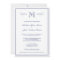 Formal Monogram | Dark Blue Wedding