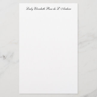 Formal Personal Stationery