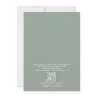 Formal QR Code Sage Green Calligraphy Wedding