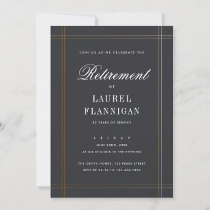 Formal Retirement Party Invitation