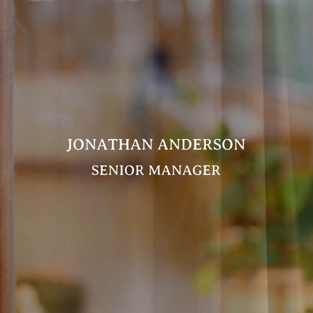 Formal School Office Name Plate Door (Creator Uploaded)