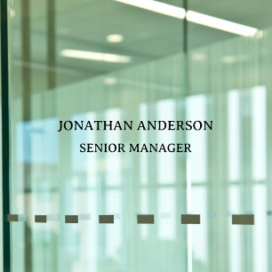 Formal School Office Name Plate Door