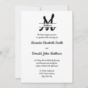Formal Simple Elegant Cookie - Wedding Invitation