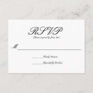 Formal Simple Elegant - RSVP Card