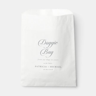 Formal Simple Wedding Dog Treat Favour Bag