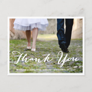 FORMAL THANK YOU   WEDDING THANK YOU POST CARD