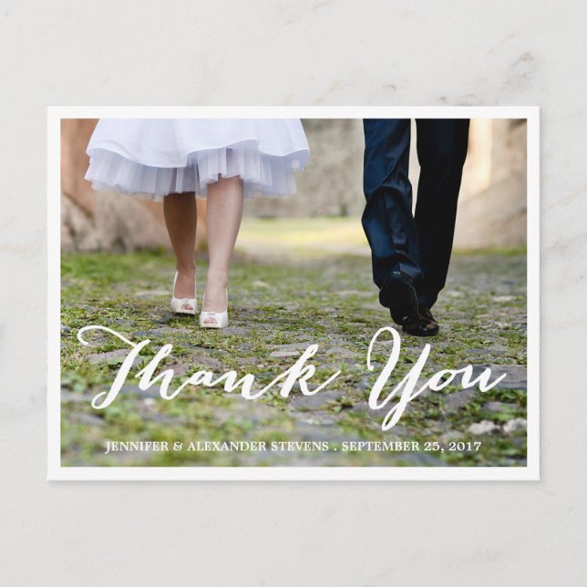 FORMAL THANK YOU | WEDDING THANK YOU POST CARD (Front)